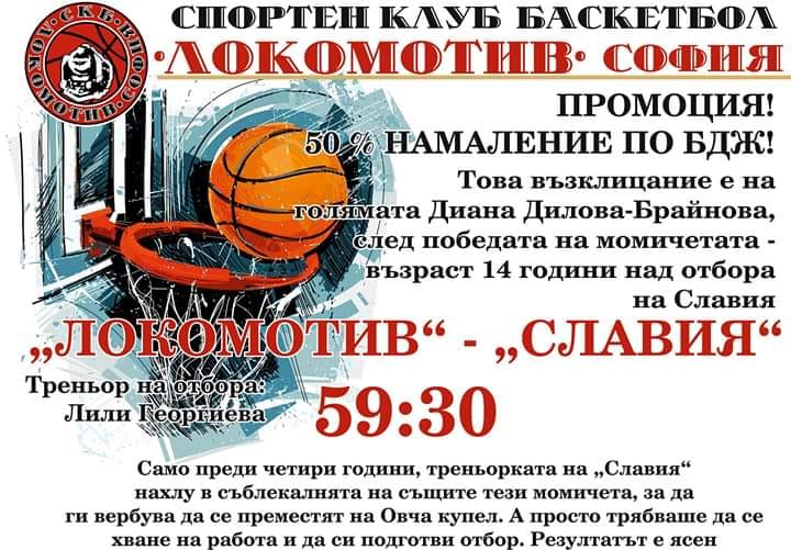 basketball Lokomotiv Slavia 59 30 U14
